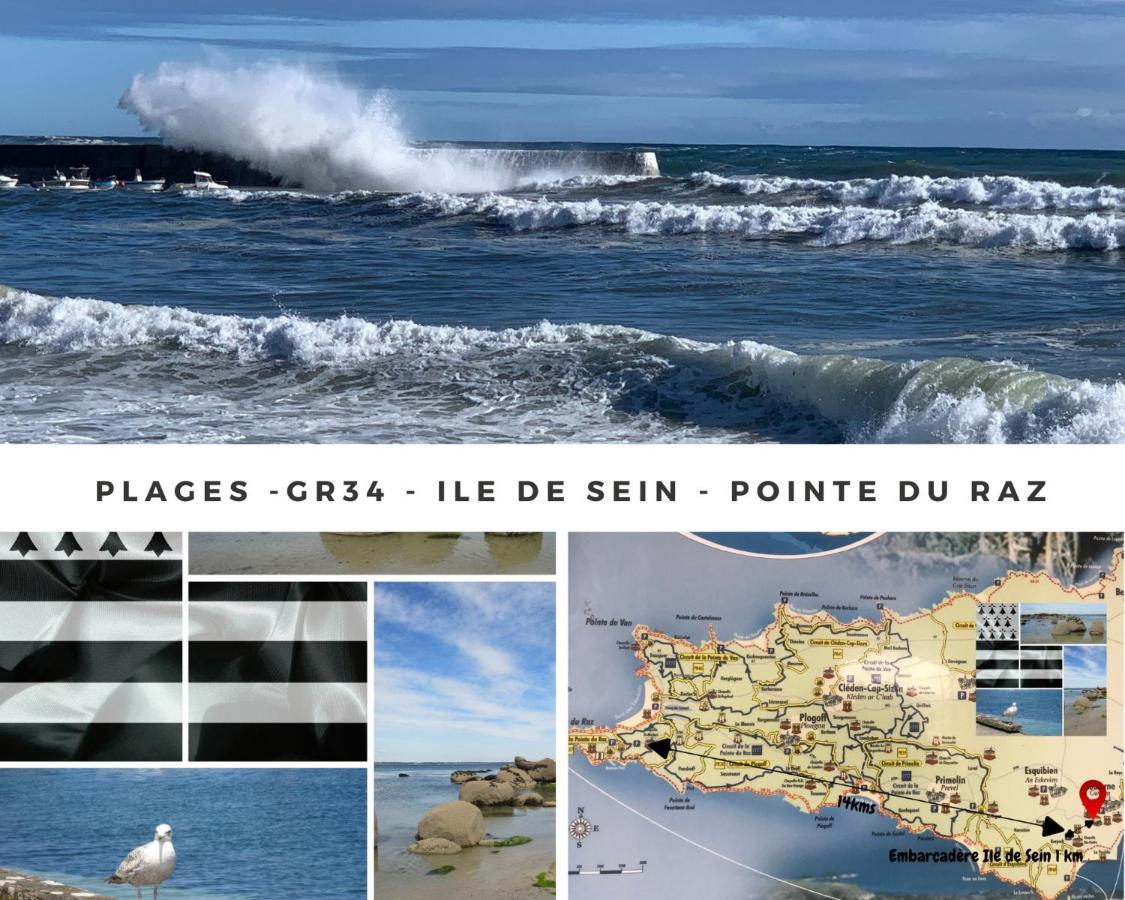 Duplex Vue Mer - Plage A 100M- 4 Lits - Parking Sous Sol Audierne Esterno foto