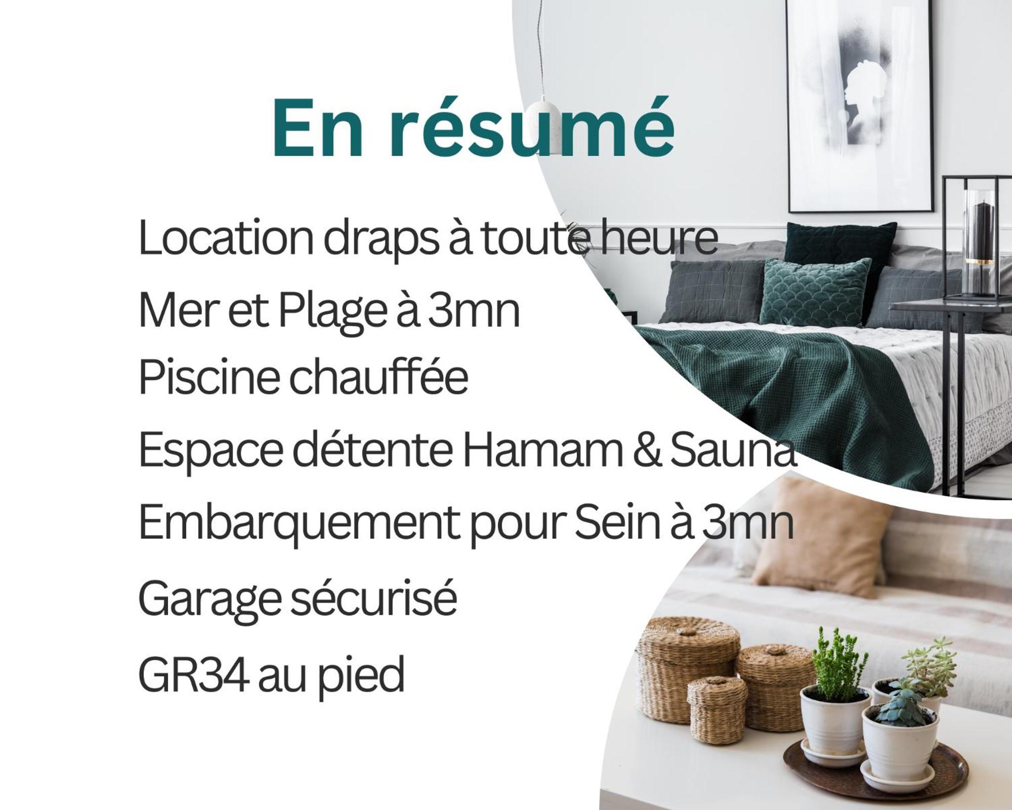 Duplex Vue Mer - Plage A 100M- 4 Lits - Parking Sous Sol Audierne Esterno foto